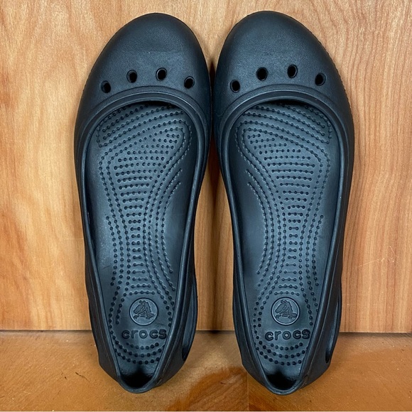 Womens 7 Crocs Kadee Flats Black SEF1503 - Picture 5 of 8